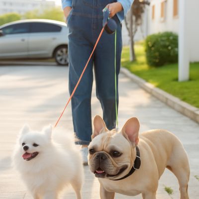 Laisse chien - TwinLead™ double avec Led