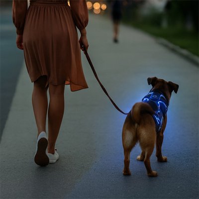 Harnais chien | Lumineux LED